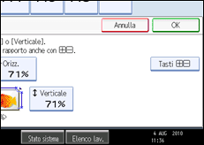 Illustrazione schermata pannello di controllo