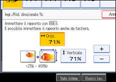 Illustrazione schermata pannello di controllo