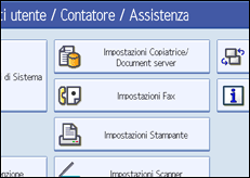 Illustrazione schermata pannello di controllo