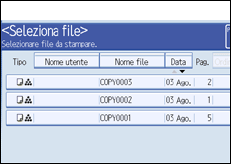 Illustrazione schermata pannello di controllo