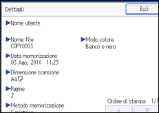 Illustrazione schermata pannello di controllo