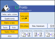 Illustrazione schermata pannello di controllo
