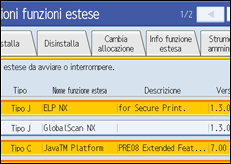 Illustrazione schermata pannello di controllo