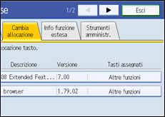 Illustrazione schermata pannello di controllo