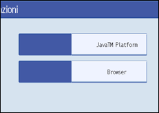 Illustrazione schermata pannello di controllo