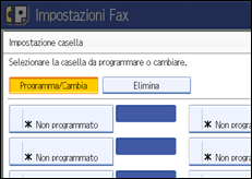 Illustrazione schermata pannello di controllo