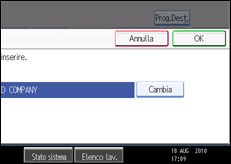 Illustrazione schermata pannello di controllo