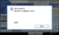 Illustrazione schermata pannello di controllo