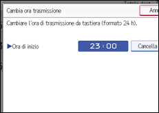 Illustrazione schermata pannello di controllo