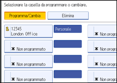 Illustrazione schermata pannello di controllo
