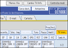 Illustrazione schermata pannello di controllo