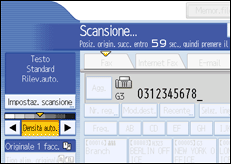 Illustrazione schermata pannello di controllo