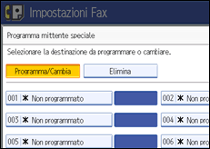 Illustrazione schermata pannello di controllo
