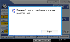 Illustrazione schermata pannello di controllo