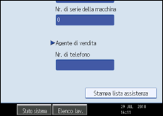 Illustrazione schermata pannello di controllo