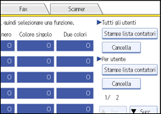 Illustrazione schermata pannello di controllo