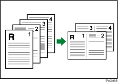 Illustrazione di 2 pagine per foglio