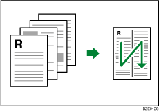 Illustrazione di 4 pagine per foglio