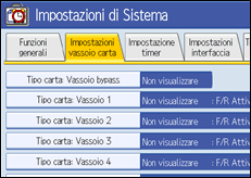 Illustrazione schermata pannello di controllo