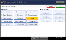 Illustrazione schermata pannello di controllo