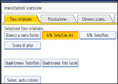 Illustrazione schermata pannello di controllo