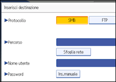 Illustrazione schermata pannello di controllo