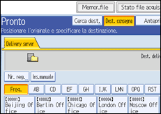 Illustrazione schermata pannello di controllo