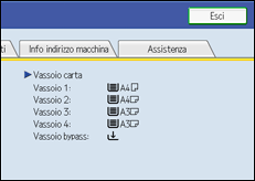 Illustrazione schermata pannello di controllo