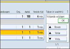 Schermafbeelding bedieningspaneel