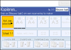 Schermafbeelding bedieningspaneel