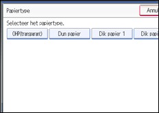 Schermafbeelding bedieningspaneel