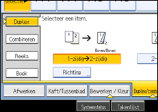 Schermafbeelding bedieningspaneel