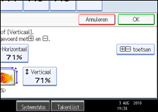 Schermafbeelding bedieningspaneel