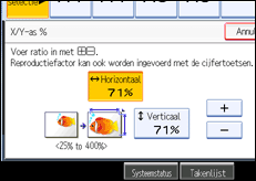 Schermafbeelding bedieningspaneel