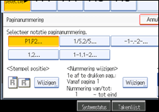 Schermafbeelding bedieningspaneel