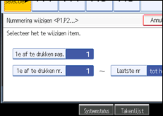 Schermafbeelding bedieningspaneel