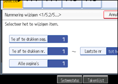 Schermafbeelding bedieningspaneel
