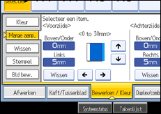 Schermafbeelding bedieningspaneel