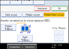 Schermafbeelding bedieningspaneel