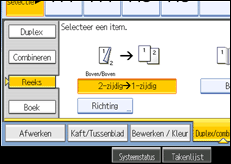 Schermafbeelding bedieningspaneel