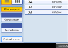 Schermafbeelding bedieningspaneel