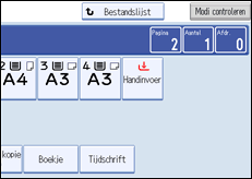 Schermafbeelding bedieningspaneel