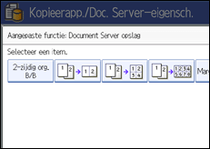 Schermafbeelding bedieningspaneel