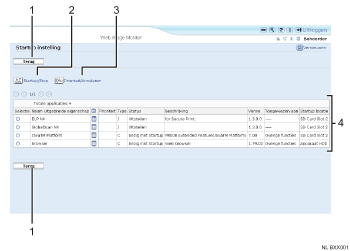 Illustratie scherm webbrowser met nummers en benamingen