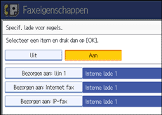 Schermafbeelding bedieningspaneel