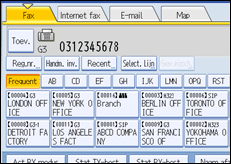 Schermafbeelding bedieningspaneel