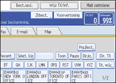 Schermafbeelding bedieningspaneel