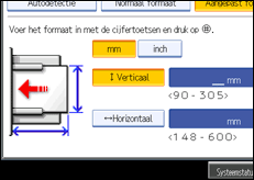 Schermafbeelding bedieningspaneel
