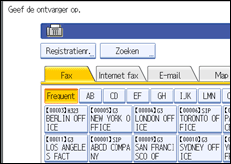 Schermafbeelding bedieningspaneel