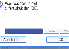 Schermafbeelding bedieningspaneel